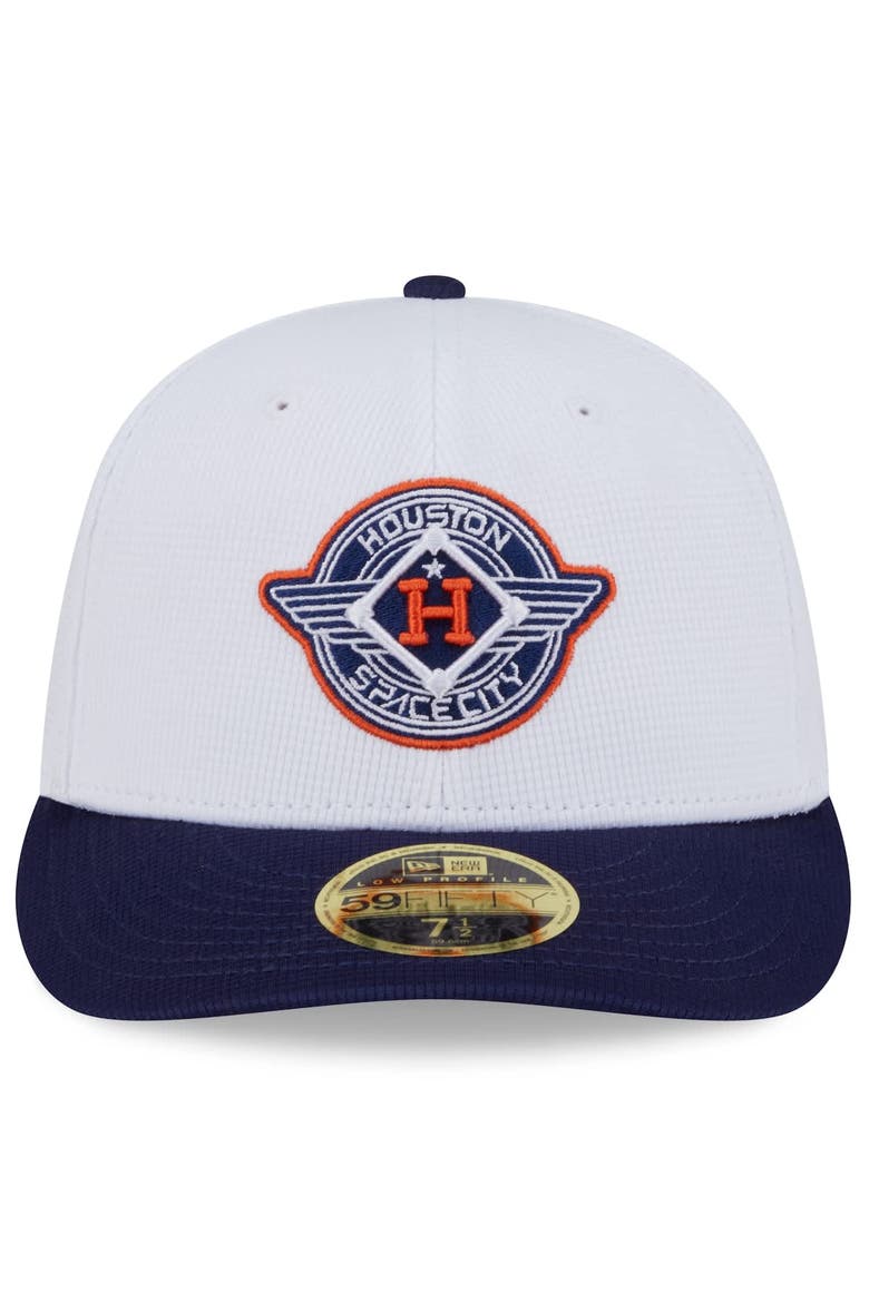 Men's New Era  White/Navy Houston Astros 2025 City Connect Batting Practice Low Profile 59FIFTY Fitted Hat, Alternate, color, White