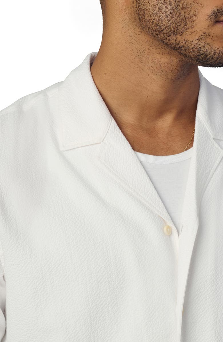 Joe's Seersucker Camp Shirt, Alternate, color, Optic White