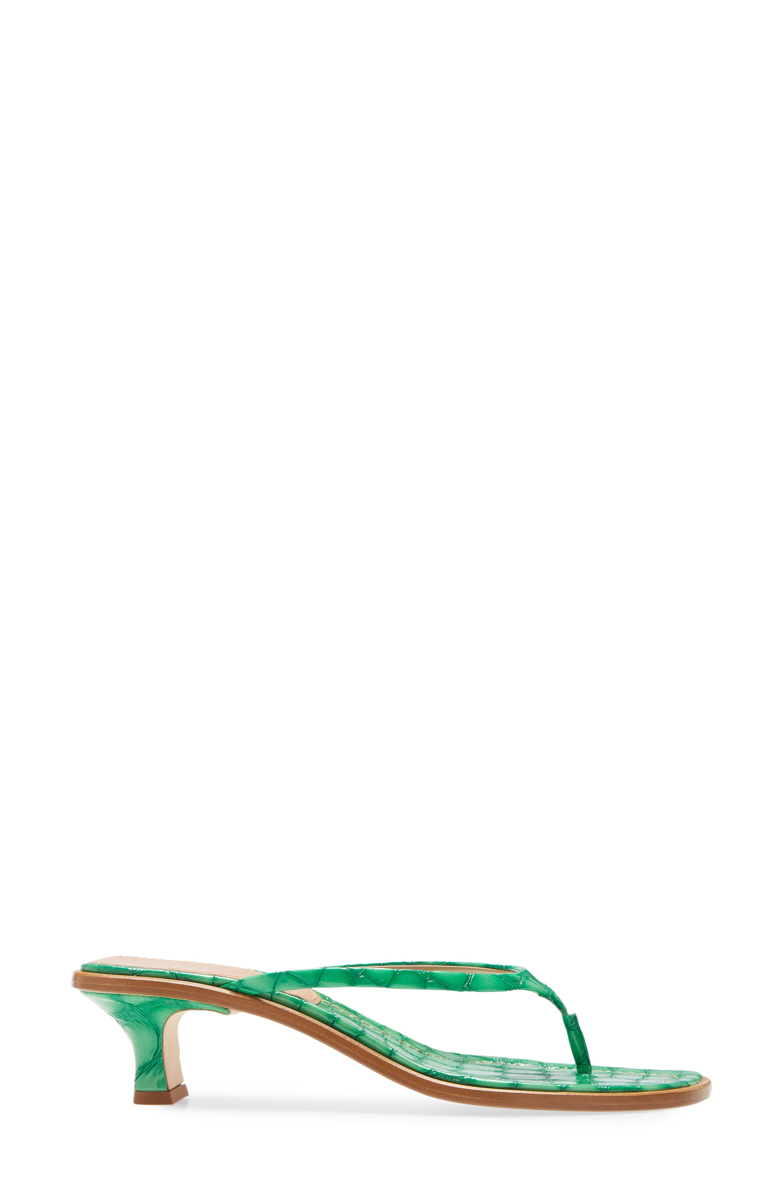 Sies Marjan Alix Crocodile Embossed Sandal, Alternate, color, 