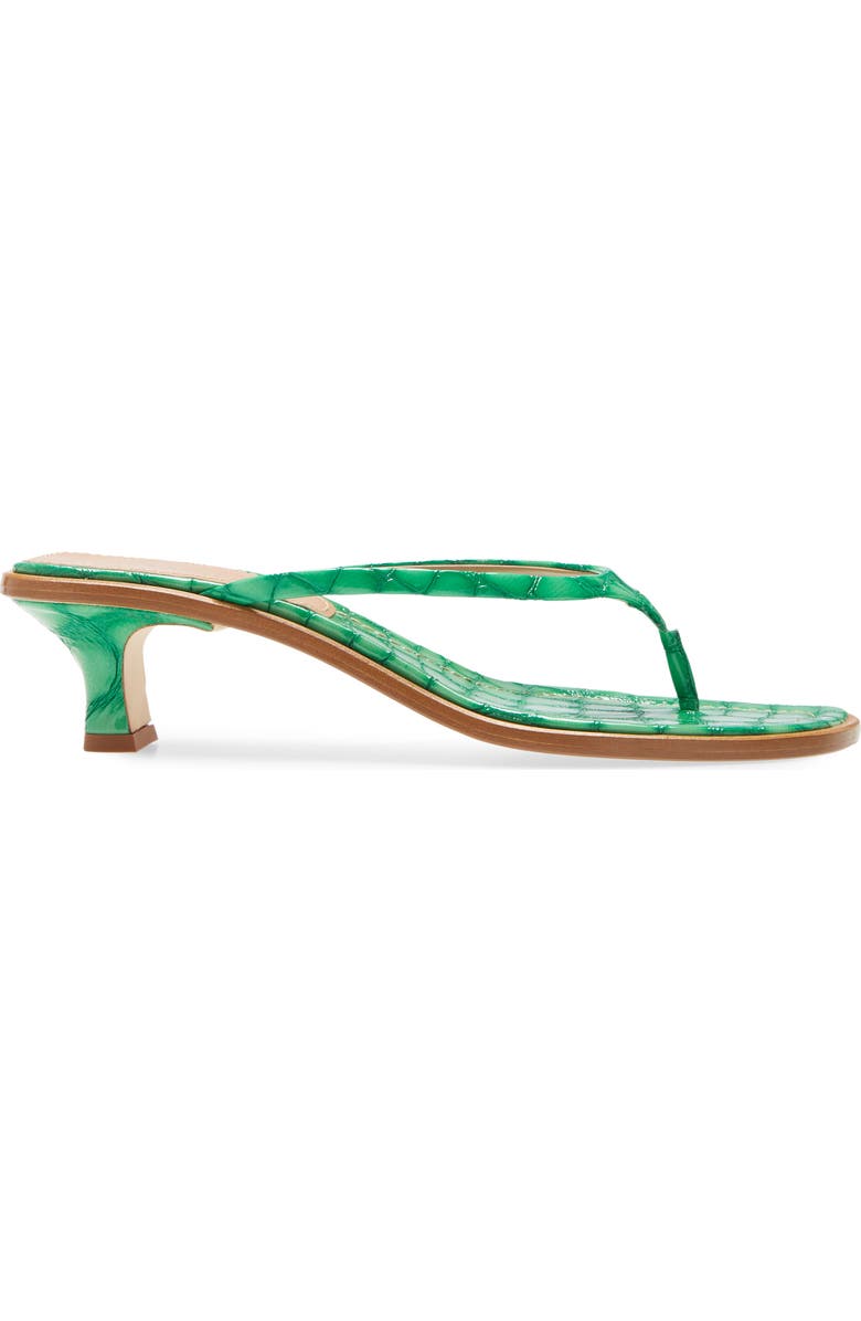 Sies Marjan Alix Crocodile Embossed Sandal, Alternate, color,