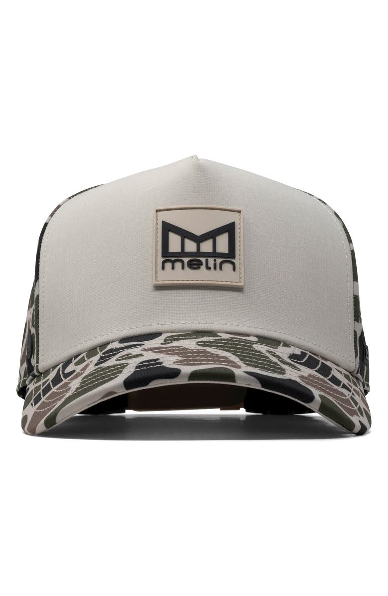 Melin Hydro Odysea Stacked Camo Performance Ball Cap, Alternate, color, Duck Camo
