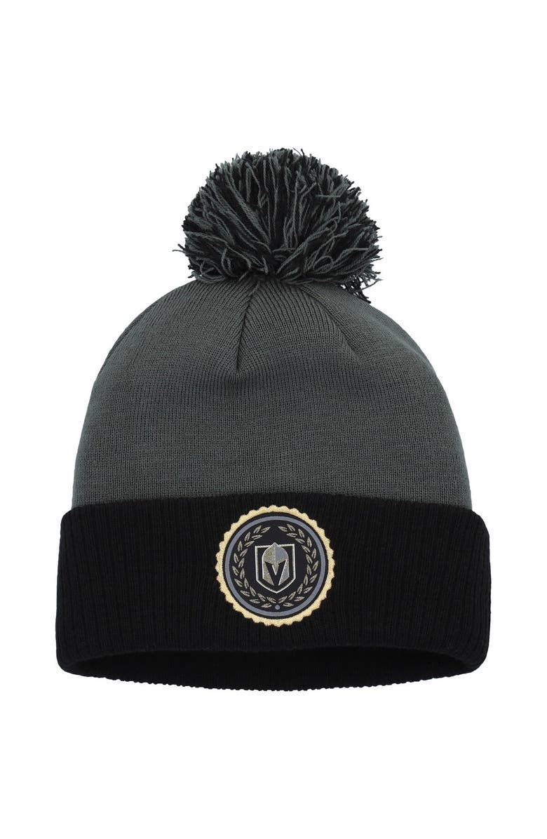 adidas Women's adidas Gray Vegas Golden Knights Laurel Cuffed Knit Hat with Pom, Main, color, Gray