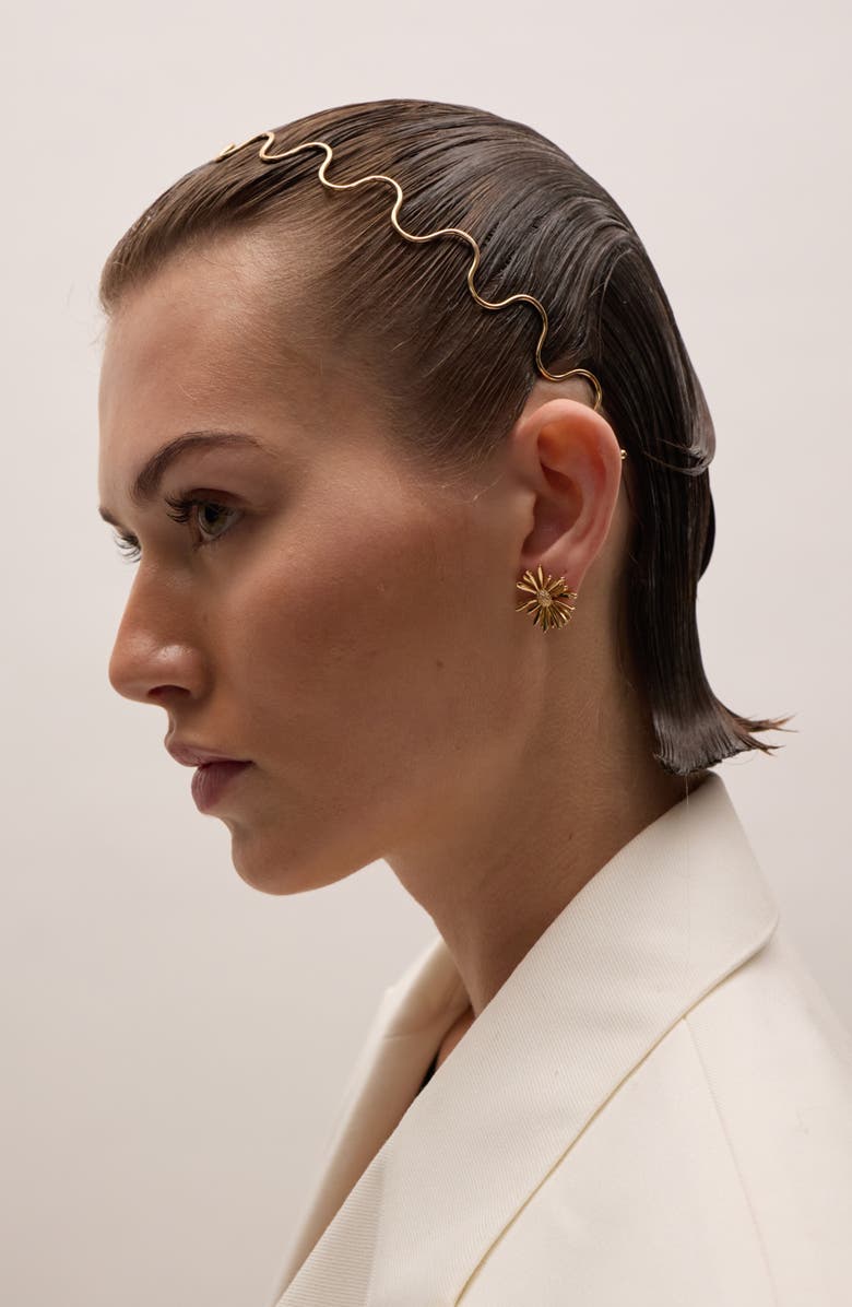 LELET NY Nico Glossy Headband, Alternate, color, Gold