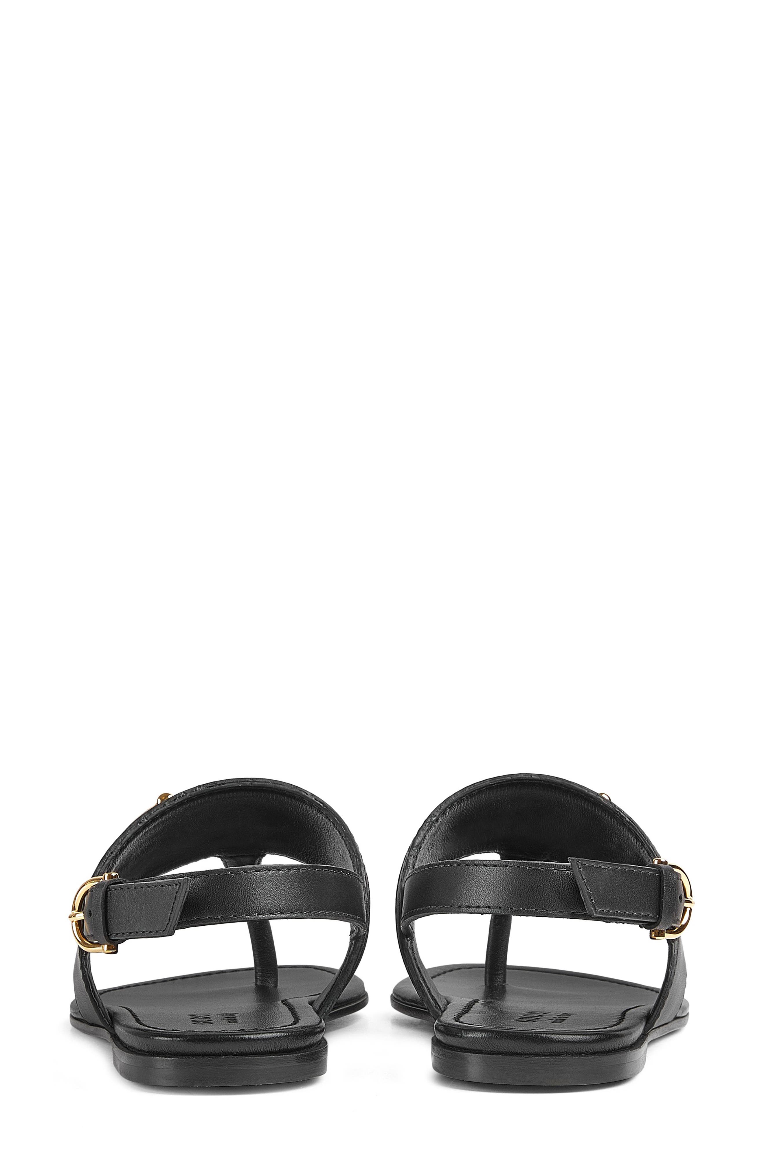 Gucci Alfa Horsebit Sandal, Alternate, color, Black/Natural Black