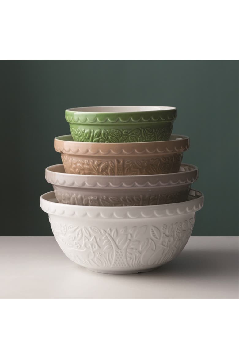 In The Forest Fox Size 12 Mixing Bowl, Cream, 4.25 Quart, Alternate, color, Cream
