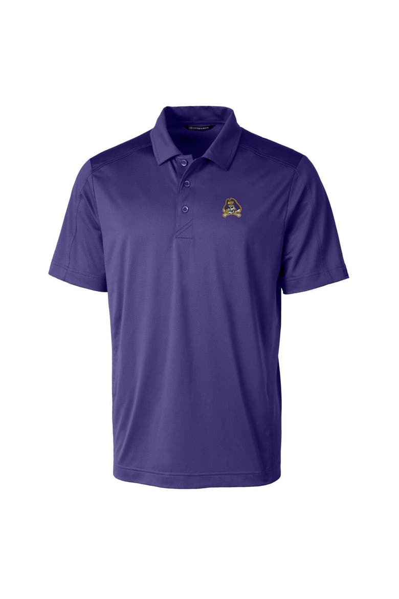 Men's Cutter & Buck Purple ECU Pirates Big & Tall Prospect Textured Stretch Polo, Alternate, color, Purple