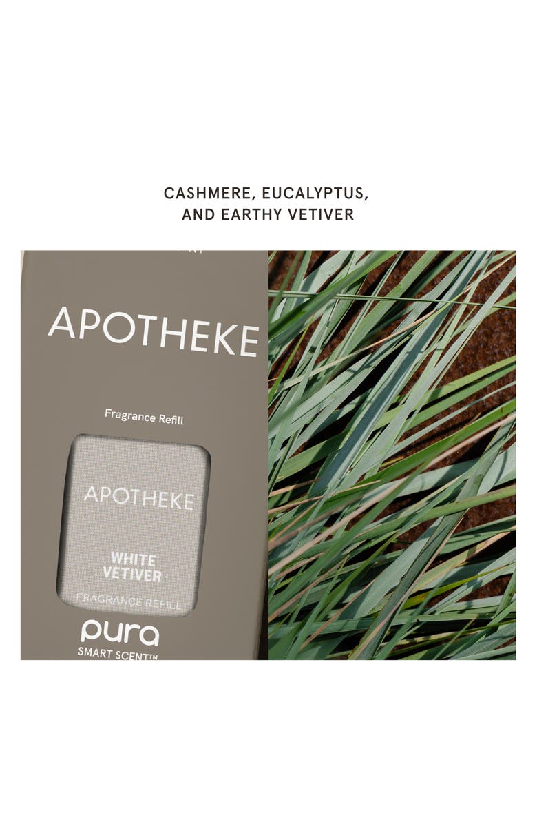 PURA x Apotheke White Vetiver Smart Fragrance Diffuser Refill, Alternate, color, White Vetiver