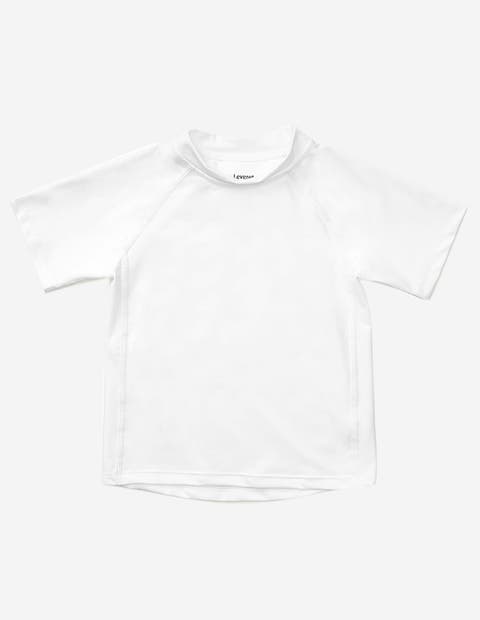Kids Short Sleeve Rash Guard, UPF 50+ Swim Shirt
