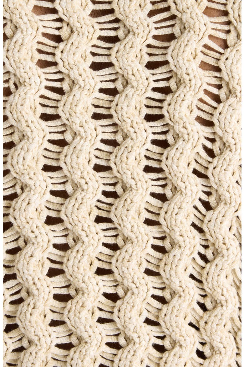 Aurelys Cotton Open Stitch Sweater, Alternate, color, ECRU