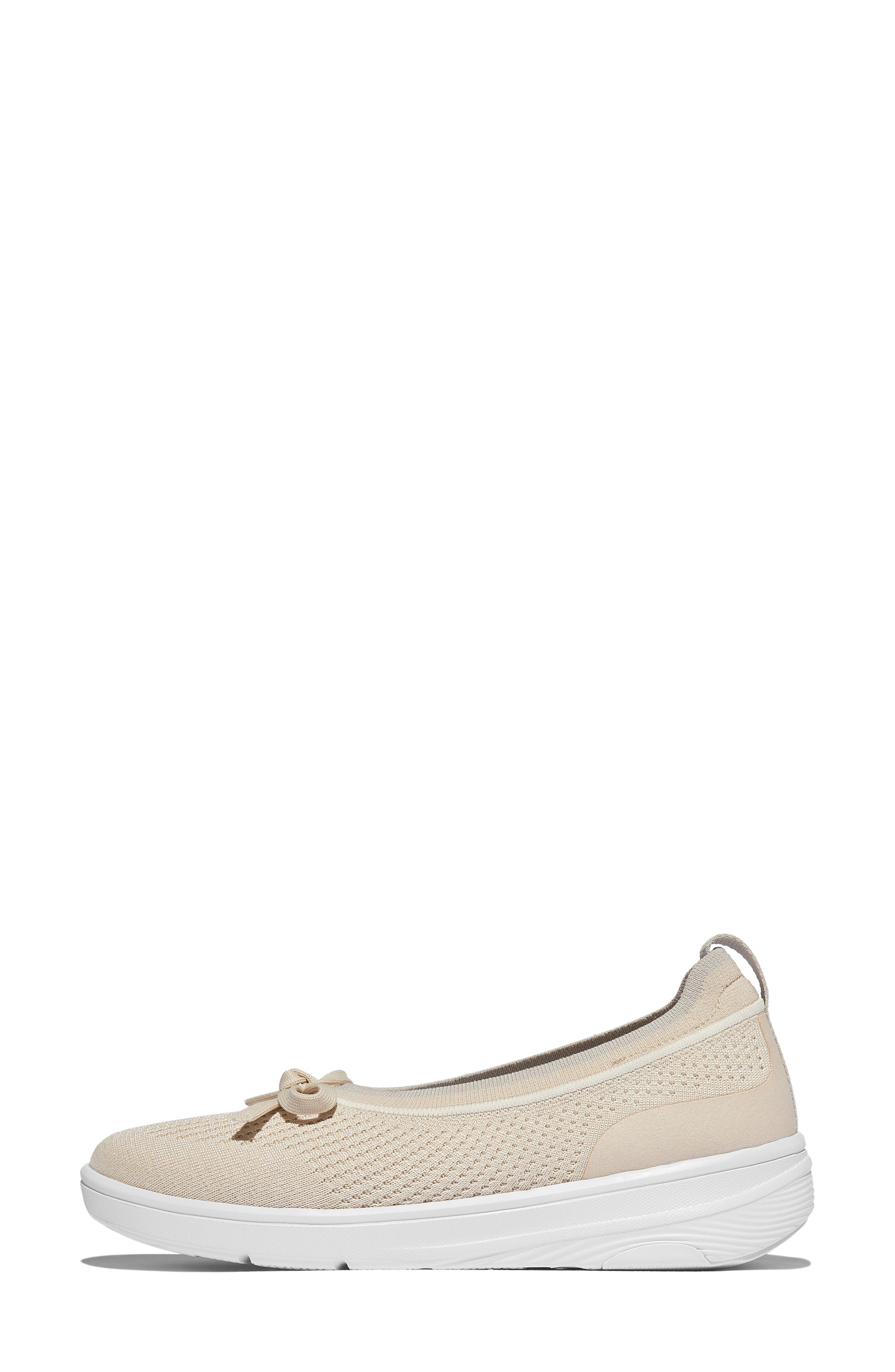 FitFlop Super-Q Bow Ballet Flat, Alternate, color, Paris Beige
