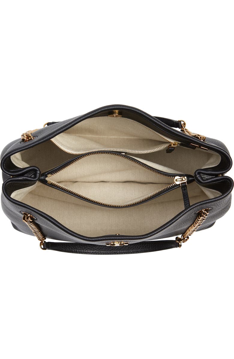 Tory Burch Kira Leather Tote, Alternate, color,