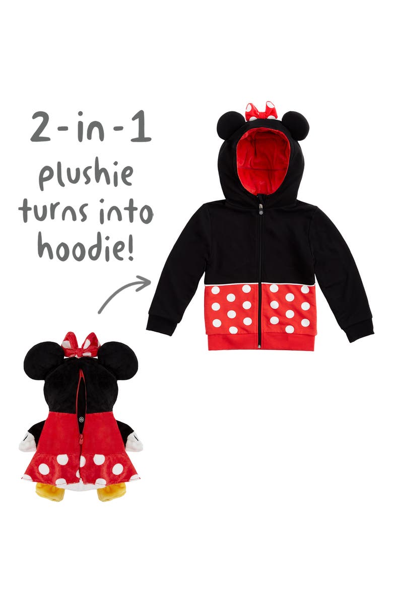 Cubcoats Disney Minnie Mouse 2-in-1 Stuffed Animal Hoodie, Alternate, color,