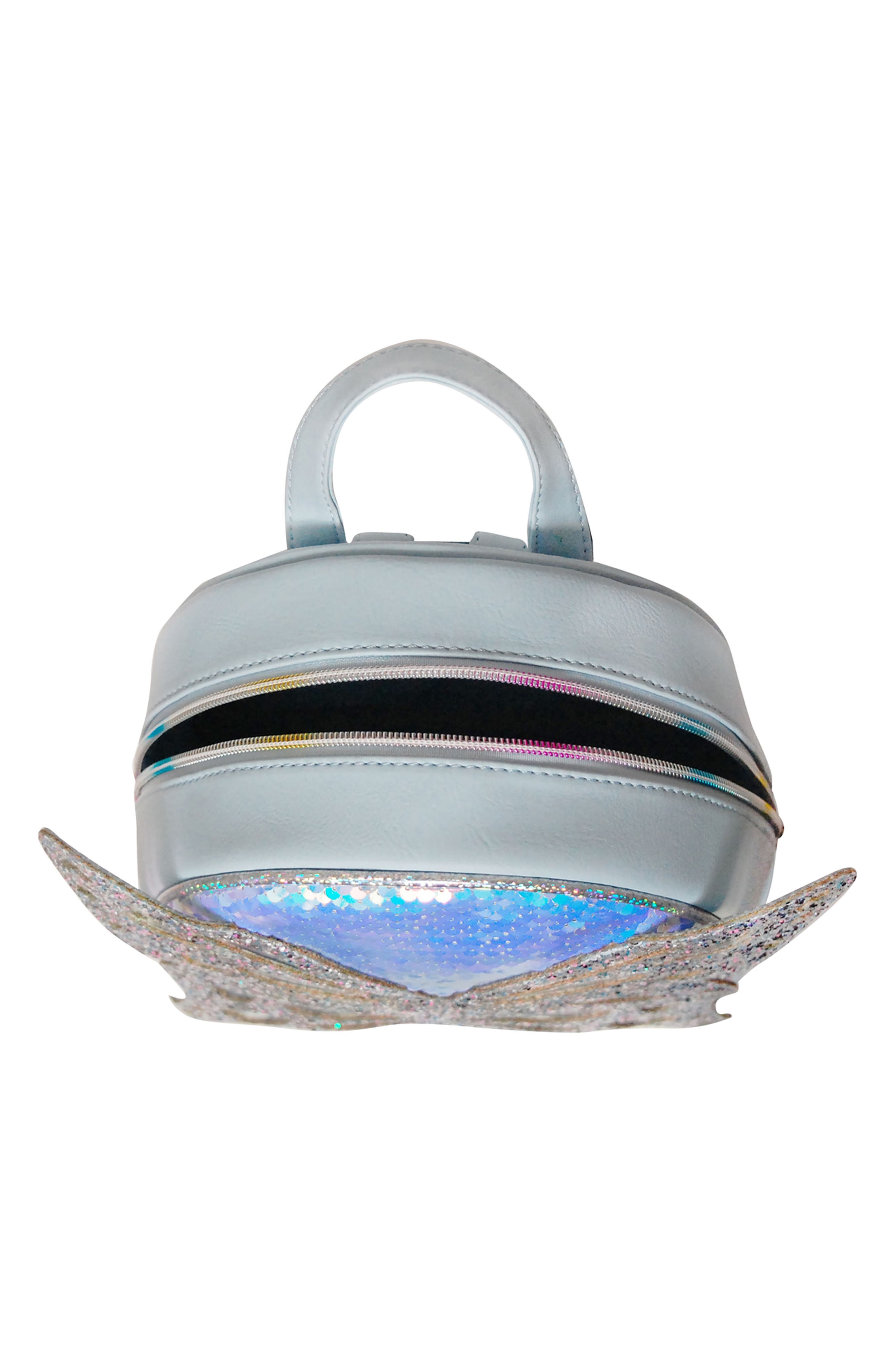 OMG Accessories Miss Butterfly Sequin Mini Backpack, Alternate, color, 