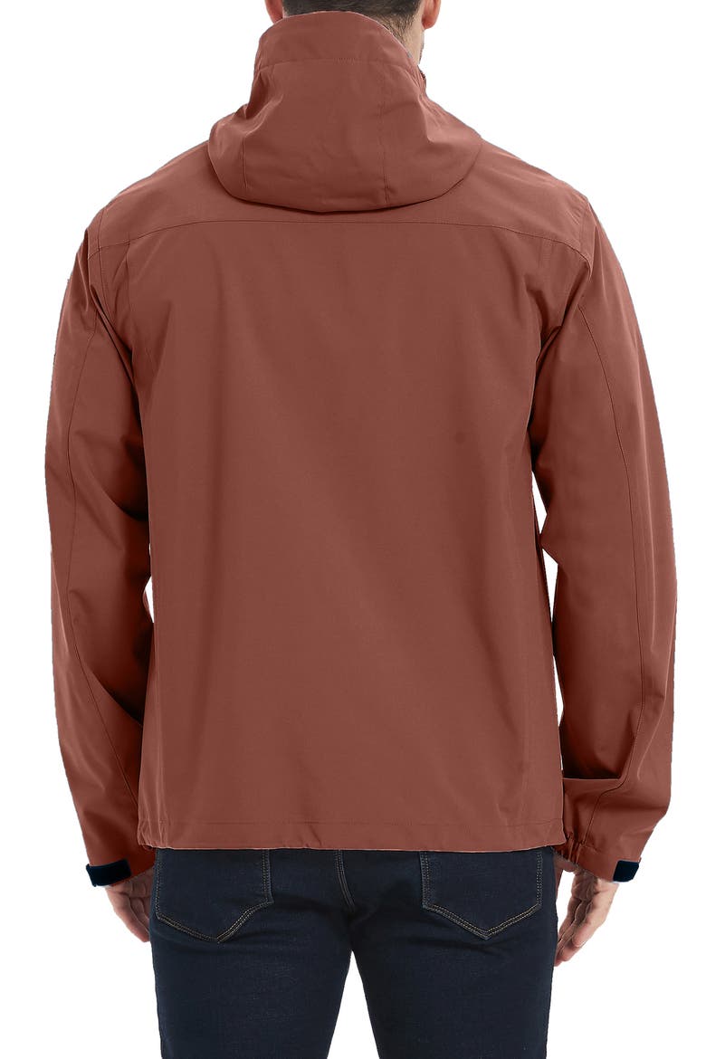 Defender Water Resistant Hooded Jacket, Alternate, color, MAPLE SYRUP