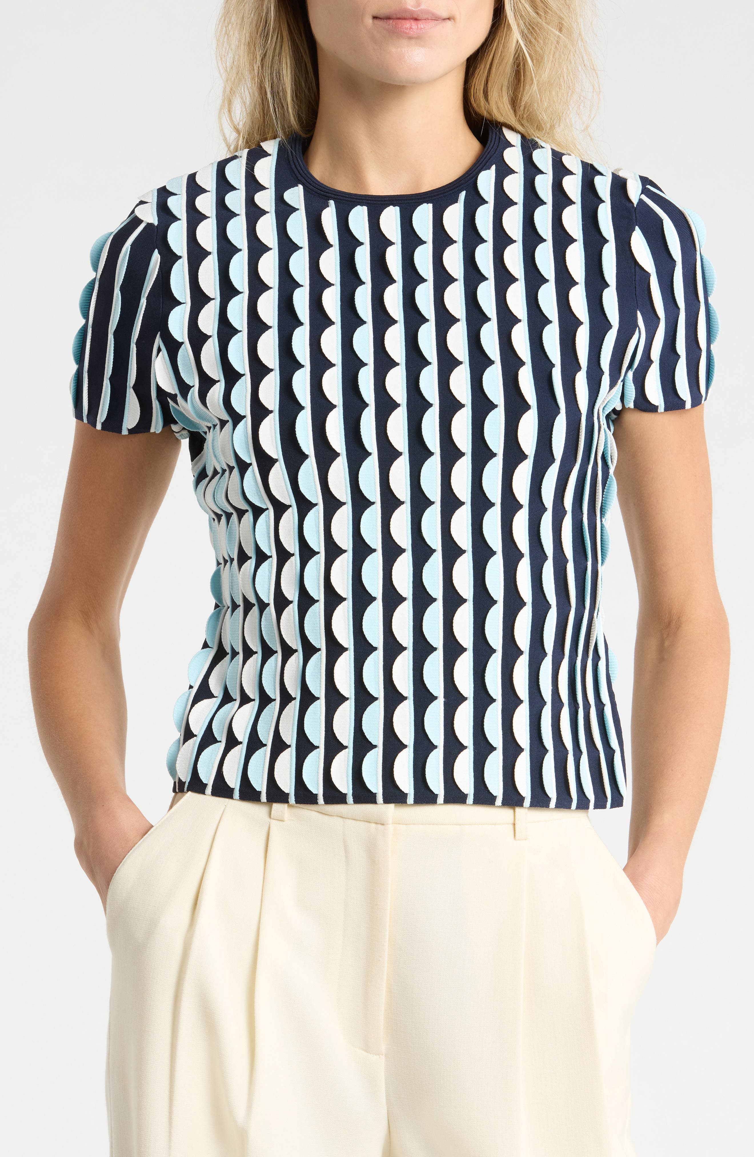 Kendra Scallop Knit Top