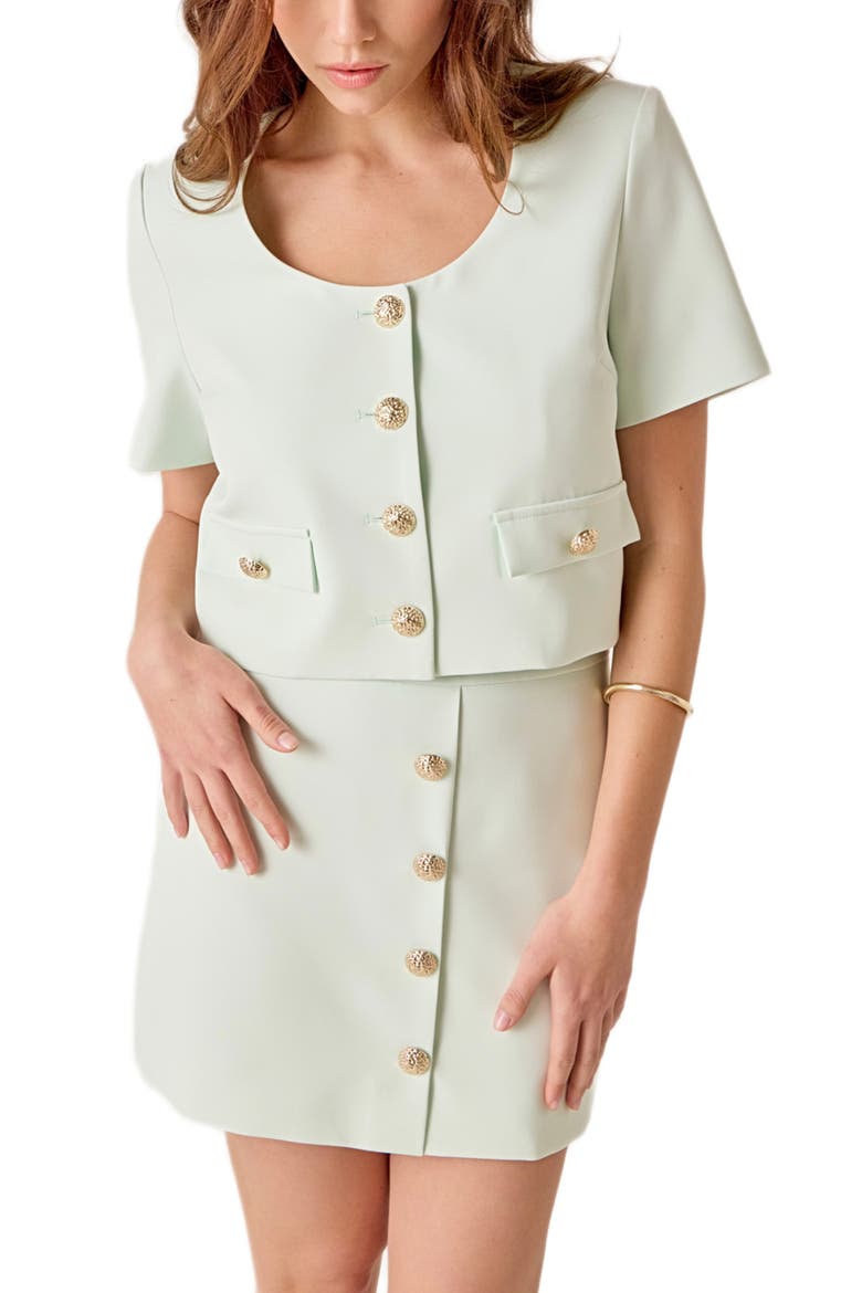 Short Sleeve Top, Alternate, color, MINT