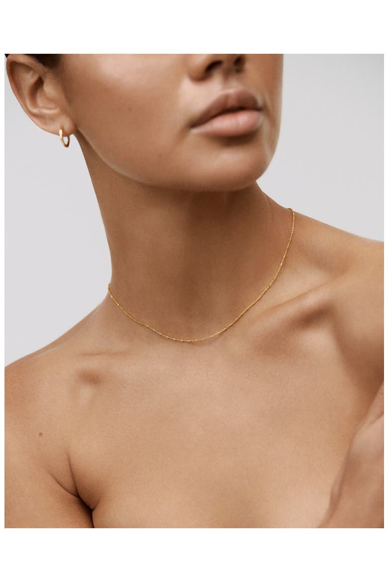Station Chain Necklace, Alternate, color, 18CT GOLD VERMEIL