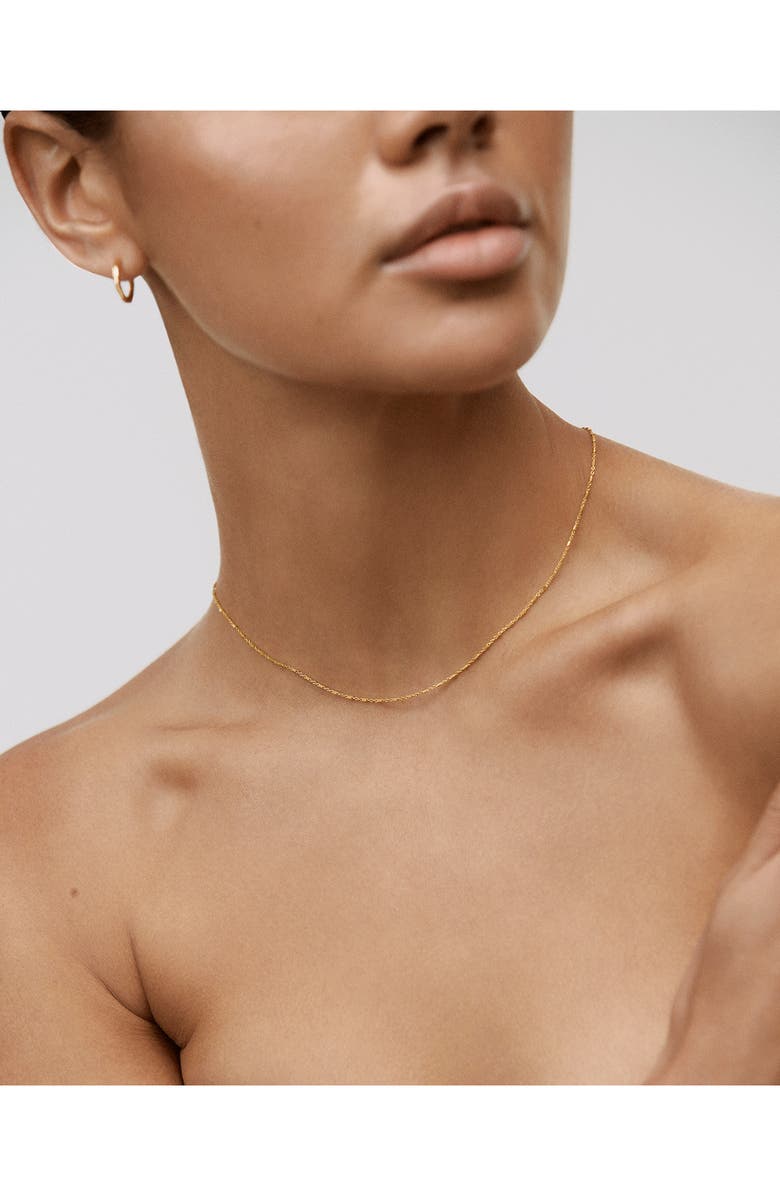 Monica Vinader Station Chain Necklace, Alternate, color, 18Ct Gold Vermeil