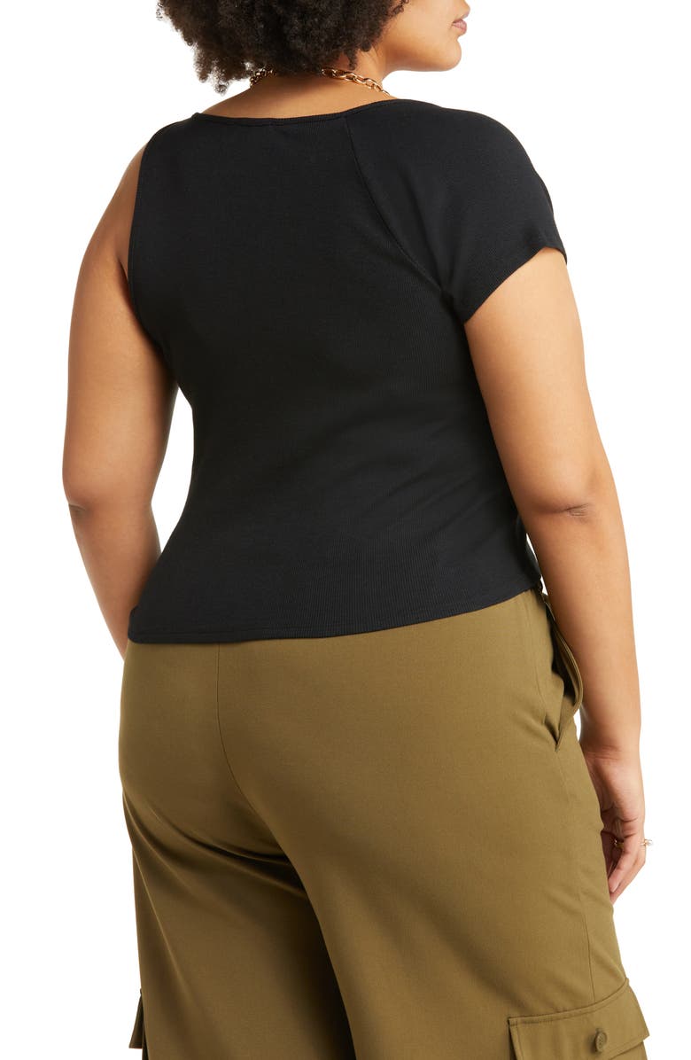 Open Edit Asymmetric Knit Top, Alternate, color,