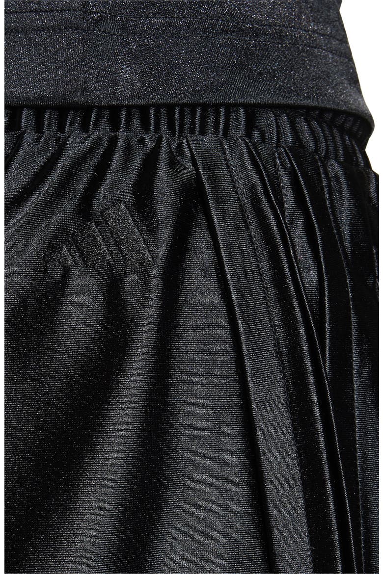 Satin Shorts, Alternate, color, BLACK