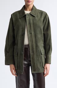 ARMA Maeve Lambskin Suede Field Jacket