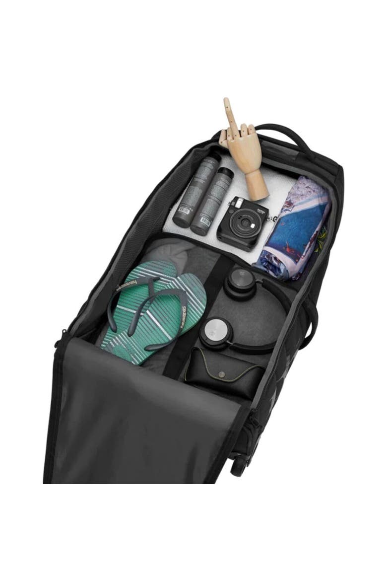Hugger Roller Bag Check in Wheeled Duffel 60L, Alternate, color, Black Out
