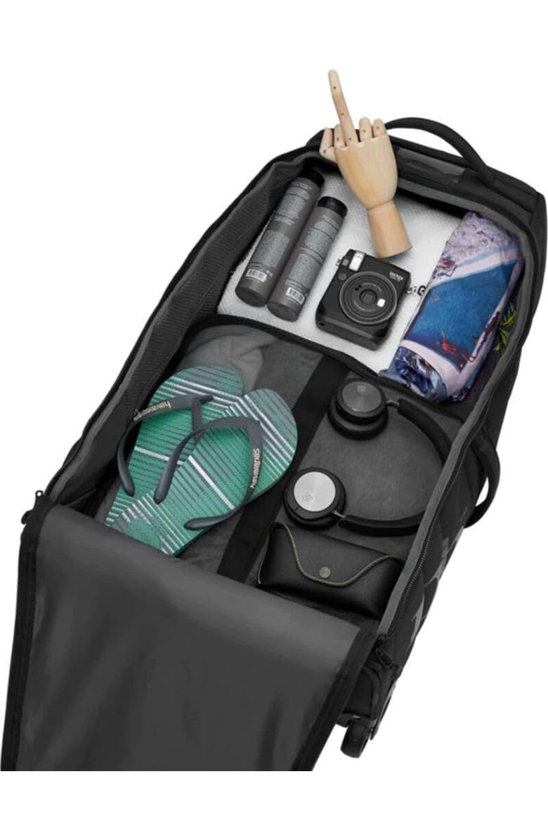 D_b_ Hugger Roller Bag Check in Wheeled Duffel 60L, Alternate, color, Black Out