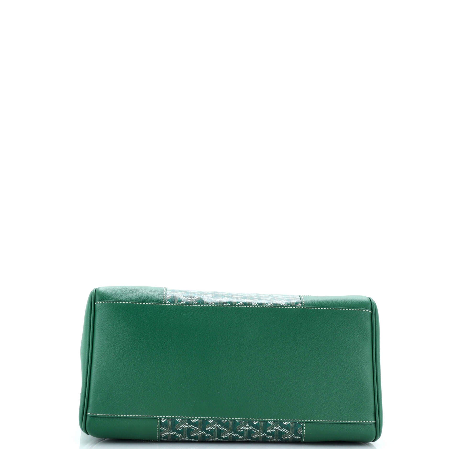 Pre-Owned Goyard Saigon Tote Bag Coated Canvas with Leather, Alternate, color, Green