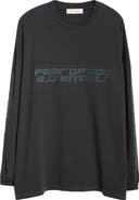 Fear of God Essentials '90s Logo Long Sleeve Cotton Graphic T-Shirt
