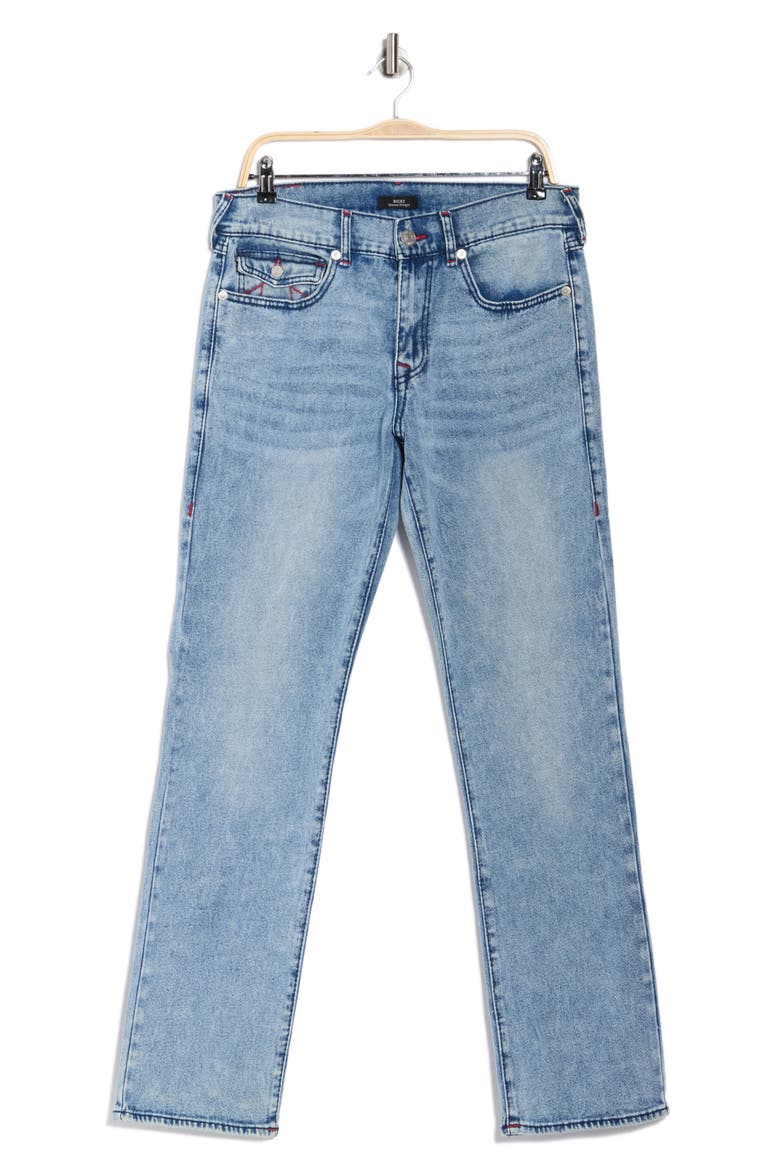 Ricky Big T Flap Straight Jeans, Alternate, color, LIGHT RIVIERA