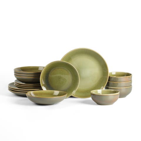 Riley 16-Piece Dinnerware Set Stoneware, Service for 4