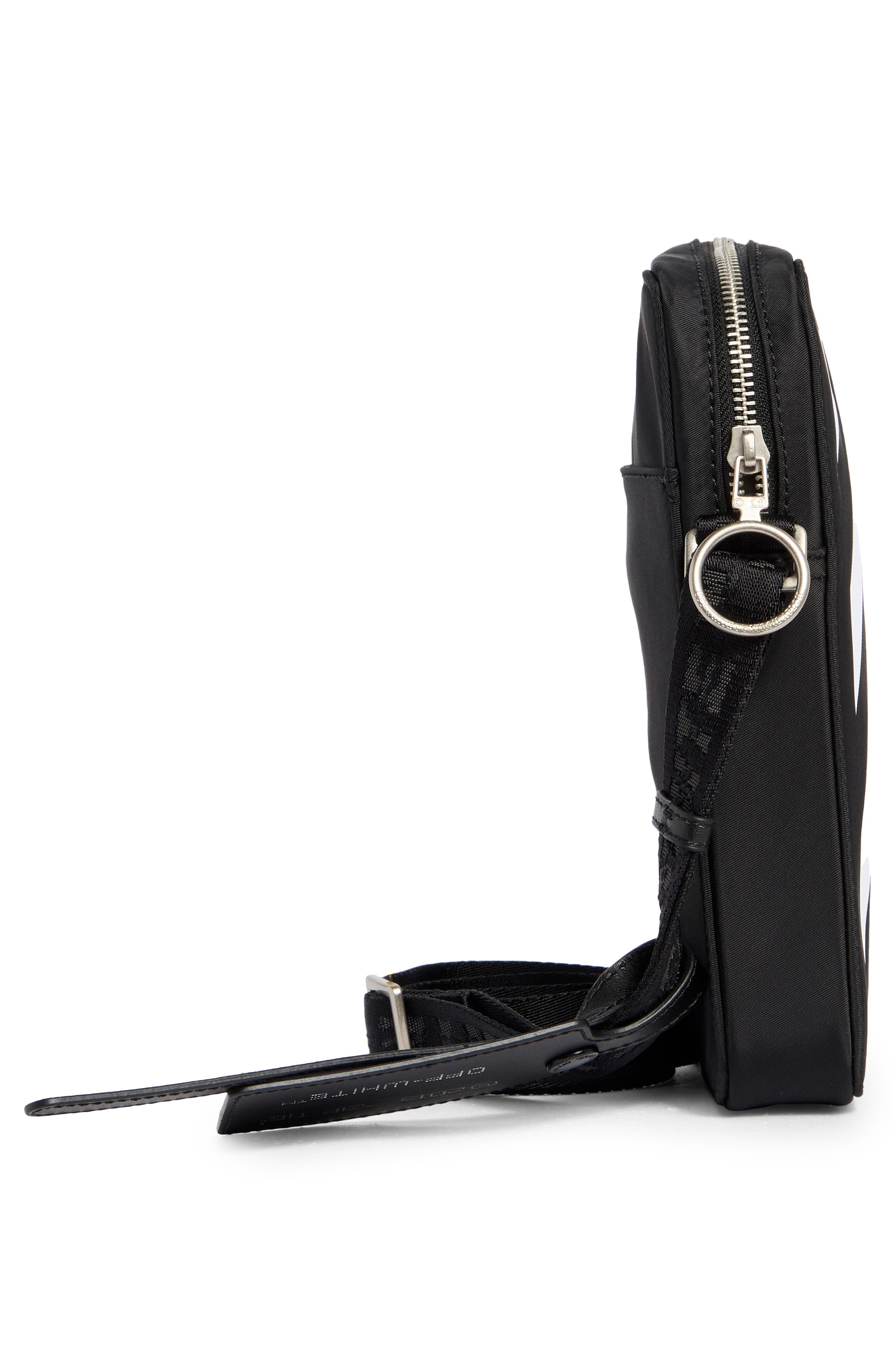 North South Flight Crossbody Bag, Alternate, color, BLACK