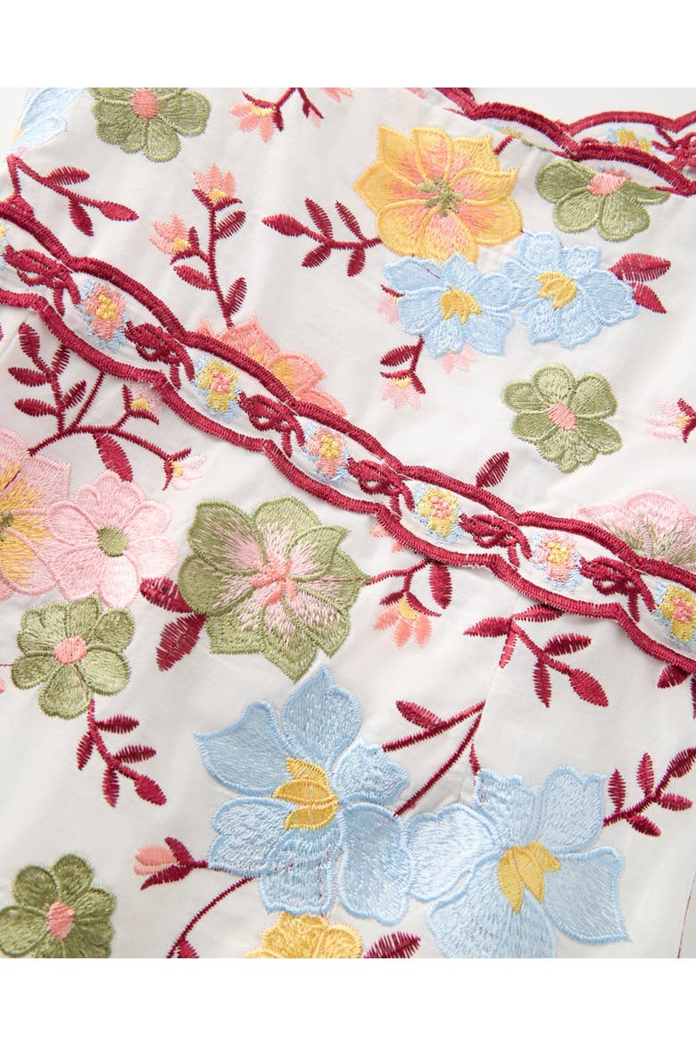Penelope Cotton Embroidered Maxi Dress, Alternate, color, Floral