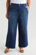 Wit & Wisdom Whitney 'Ab'Solution Skyrise Wide Leg Ankle Jeans