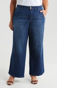 Wit & Wisdom Whitney Skyrise Wide Leg Ankle Jeans