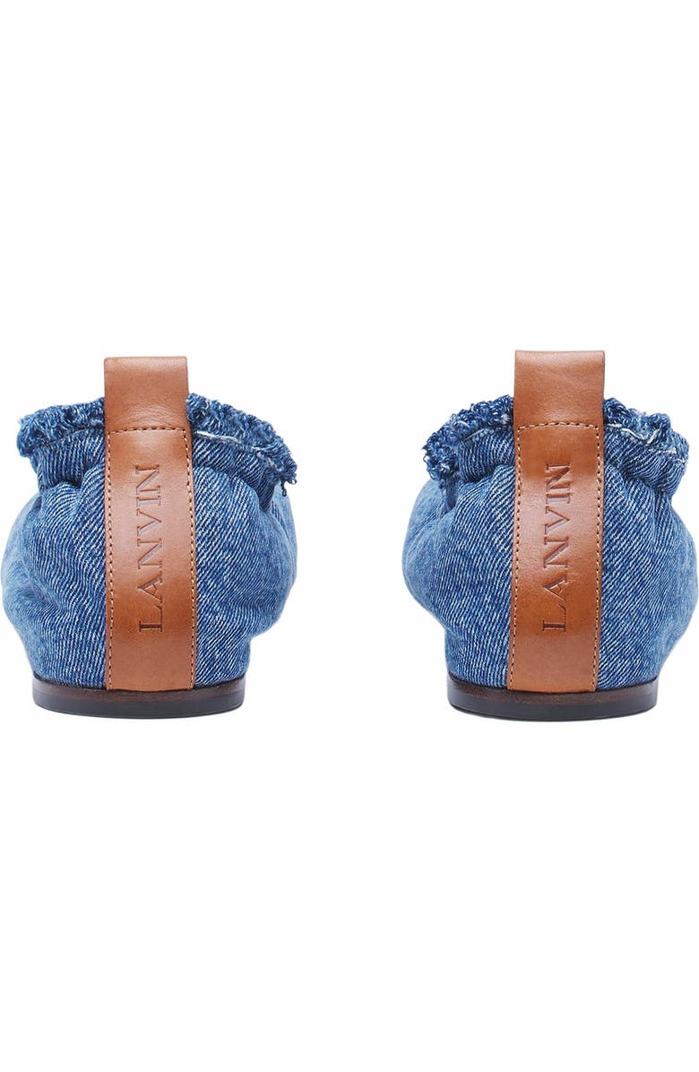 Lanvin The Ballerina Flat In Denim, Alternate, color,