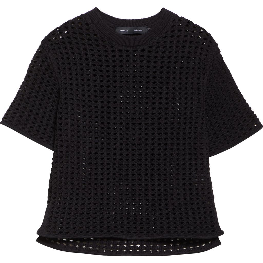Proenza Schouler Kimia Open Crochet Sweater