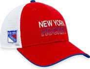 FANATICS Men's Fanatics Branded  Red New York Rangers Authentic Pro Rink Trucker Adjustable Hat
