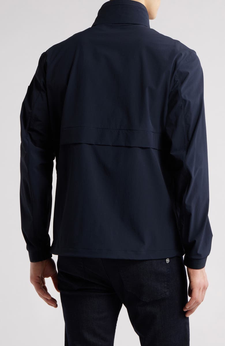 BOSS Caldar Hooded Zip-Up Jacket, Alternate, color, Dk Bu