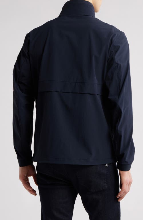 Hugo Boss Boss Caldar Hooded Zip-up Jacket In Dark Blue