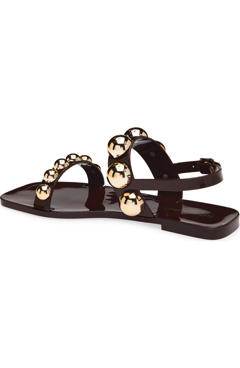 Jeffrey Campbell Gum-Drop Jelly Sandal, Alternate, color, Dark Brown Gold