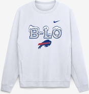 Nike Men's Nike White Buffalo Bills Rivalries Collection Dri-FIT Crew Sweatshirt