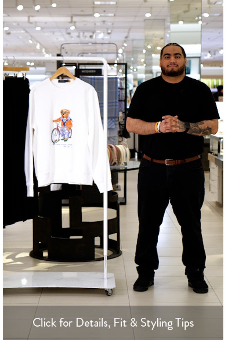 Polo Bear Fleece Graphic Sweatshirt video