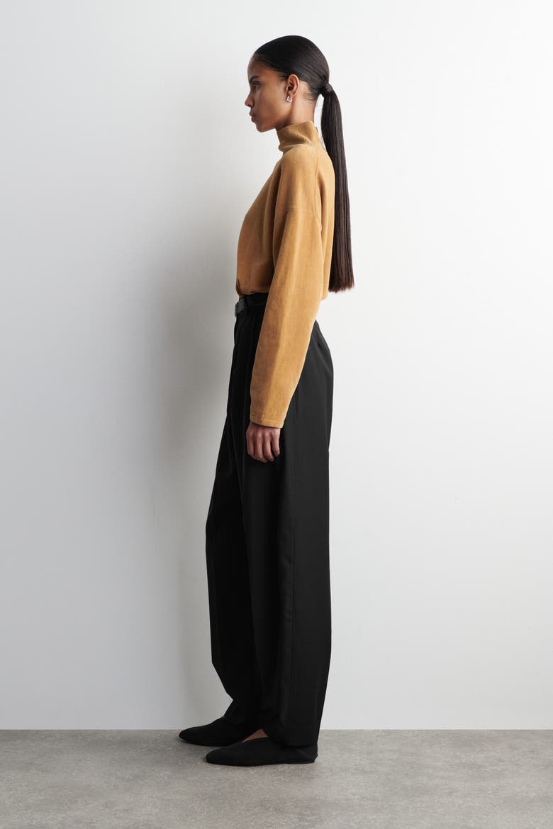 Chenille Mock-Neck Sweater, Alternate, color, CAMEL