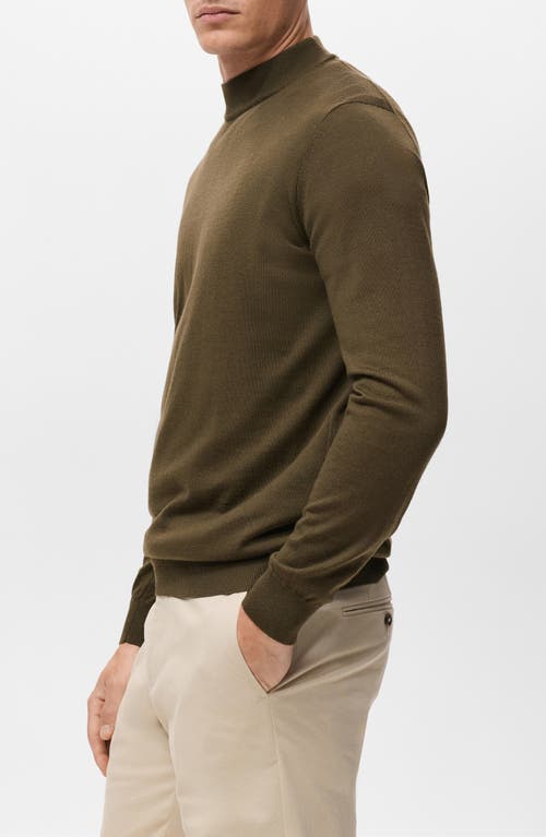 Mango Turtleneck Wool Sweater In Brown