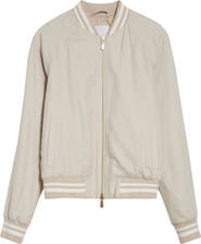 Eleventy Columbio Silk & Cashmere Bomber Jacket