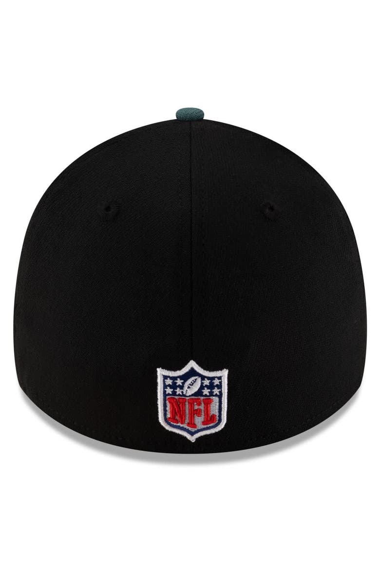 Men's New Era  Black/Midnight Green Philadelphia Eagles 2025 NFL Draft 39THIRTY Flex Hat, Alternate, color, Black