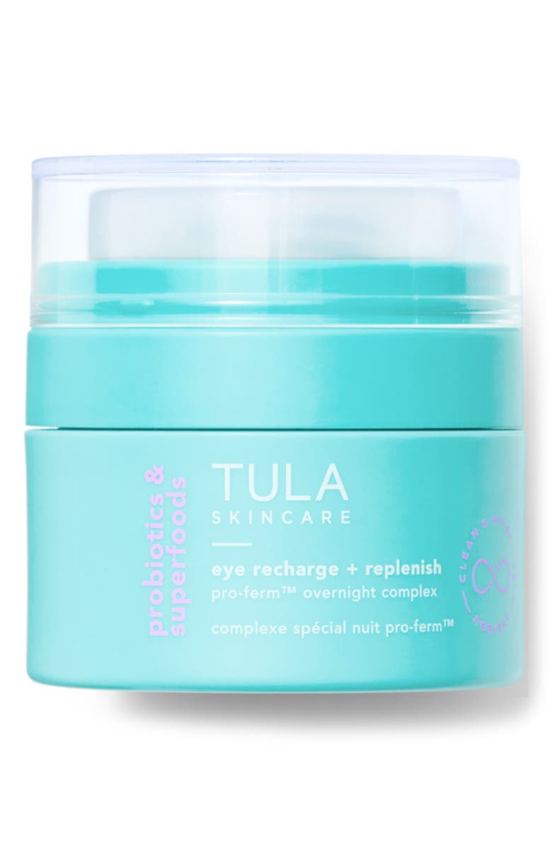 TULA Skincare Eye Recharge + Replenish Pro-Ferm<sup>™</sup> Overnight Complex, Main, color,