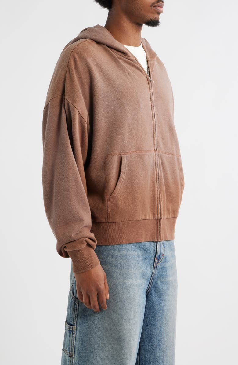 Elwood Beachwood Zip Hoodie, Alternate, color, Brown