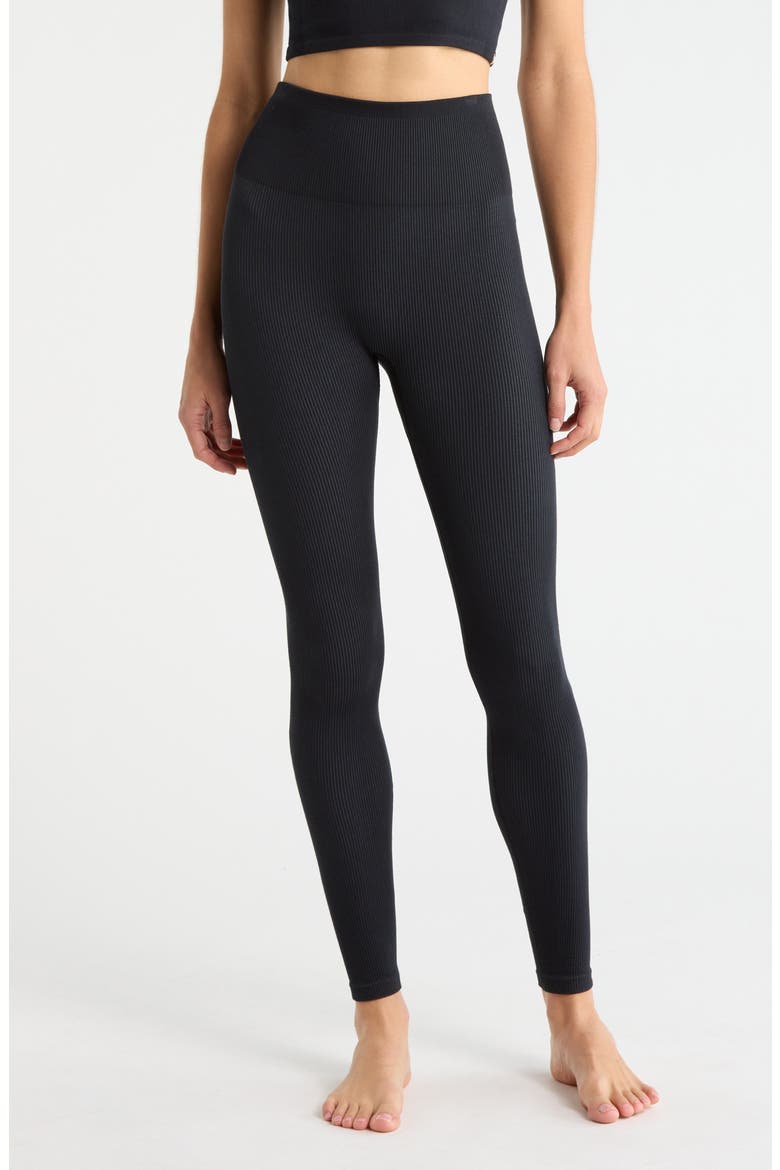 Seamless Flow Leggings, Main, color, IMMERSED BLACK